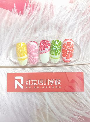 海口红妆学校水果系美甲，水果系美甲这样做美美哒！