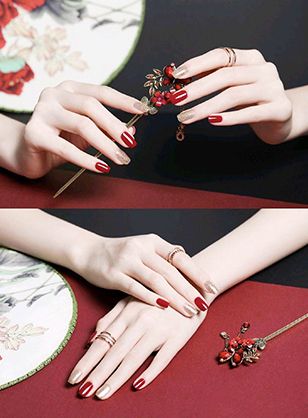 海口美甲培训学校哪家好？国潮美甲作品