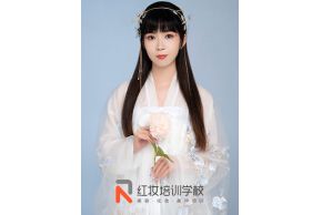 海口红妆化妆学校专业美妆班“兰花仙子”仿妆大赏